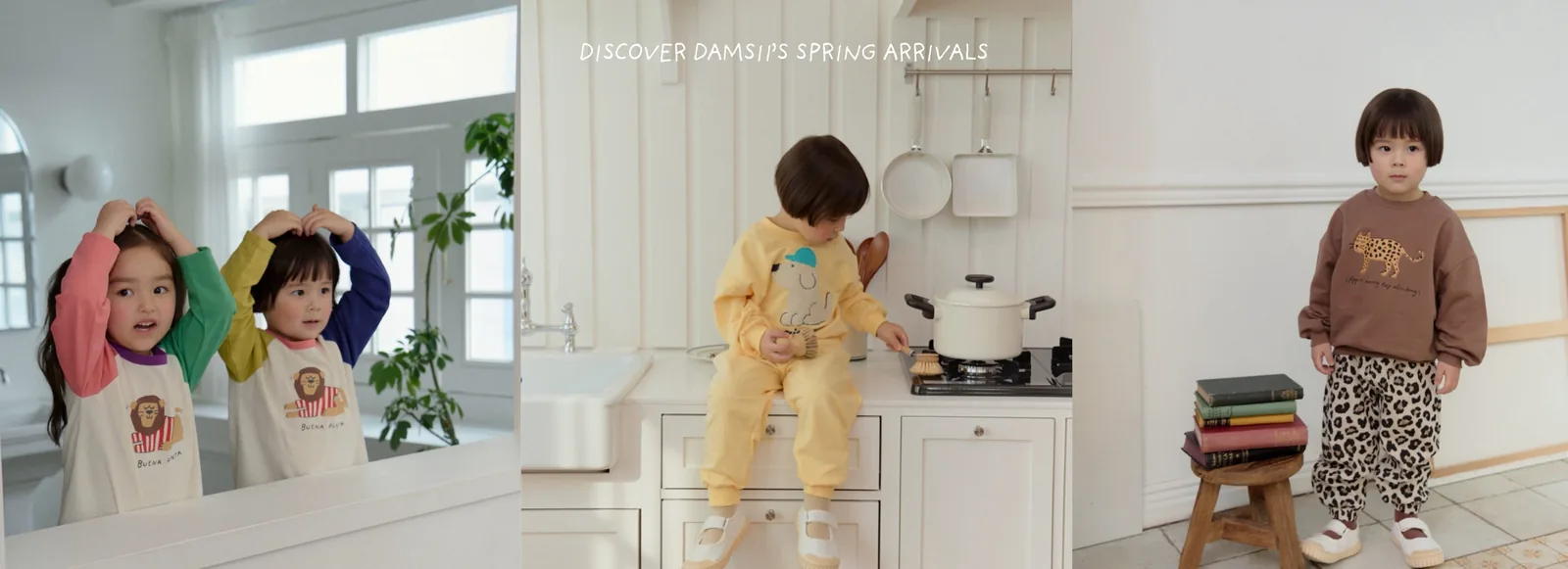 Damsii children’s clothing website banner